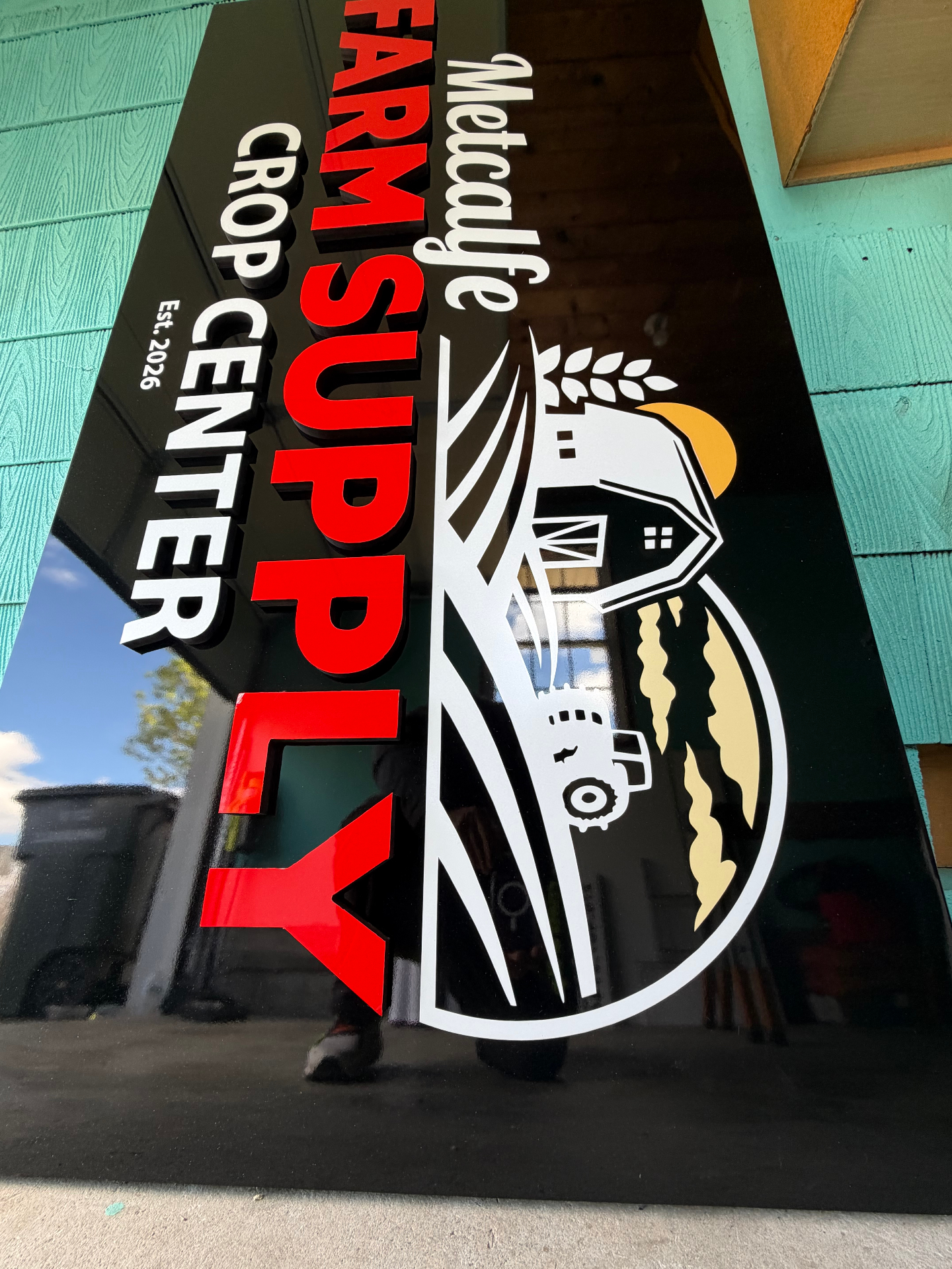 Metcalfe Farm Supply dimensional PVC letters